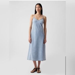 GAP Cami Midi Dress Size XL Denim Look